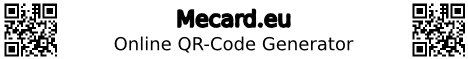 Mecard.eu - Online QR-Code Generator